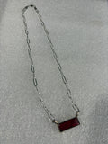 ROSARITA BAR PAPERCLIP NECKLACE
