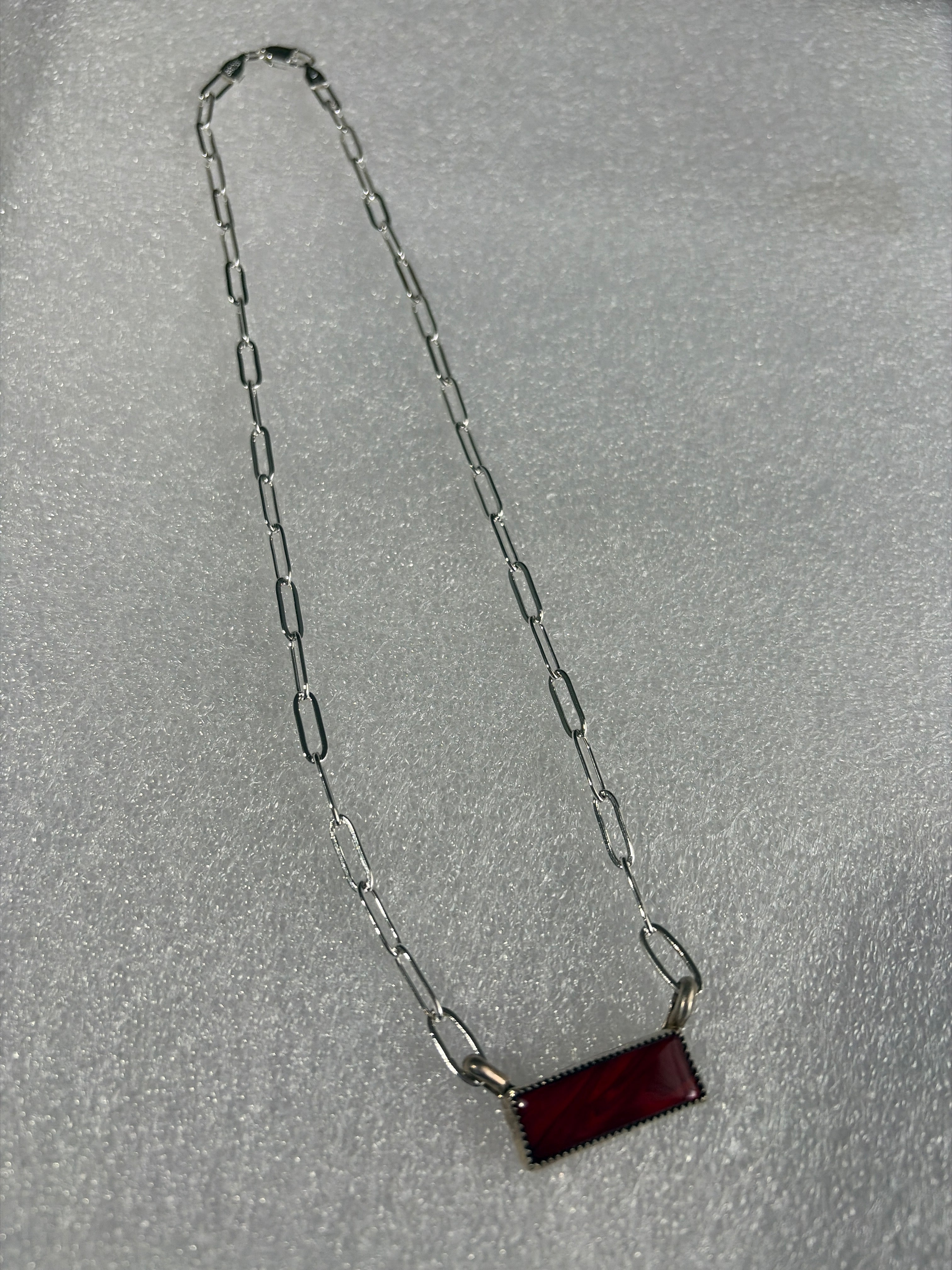 ROSARITA BAR PAPERCLIP NECKLACE