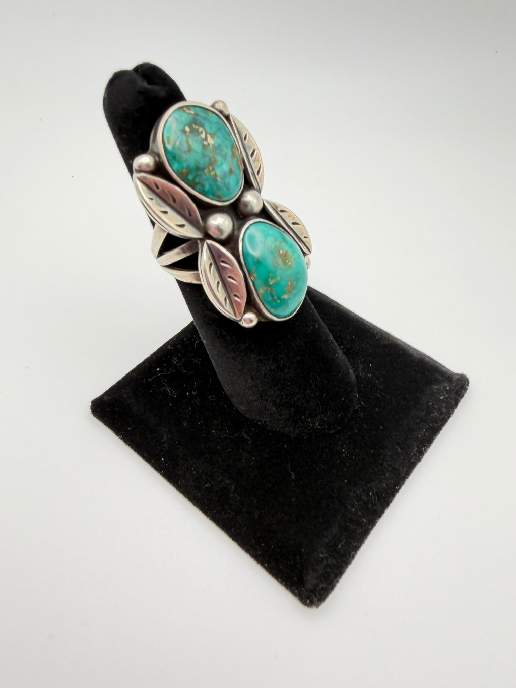 VTG ROYSTON TURQUOISE 2 STONE RING