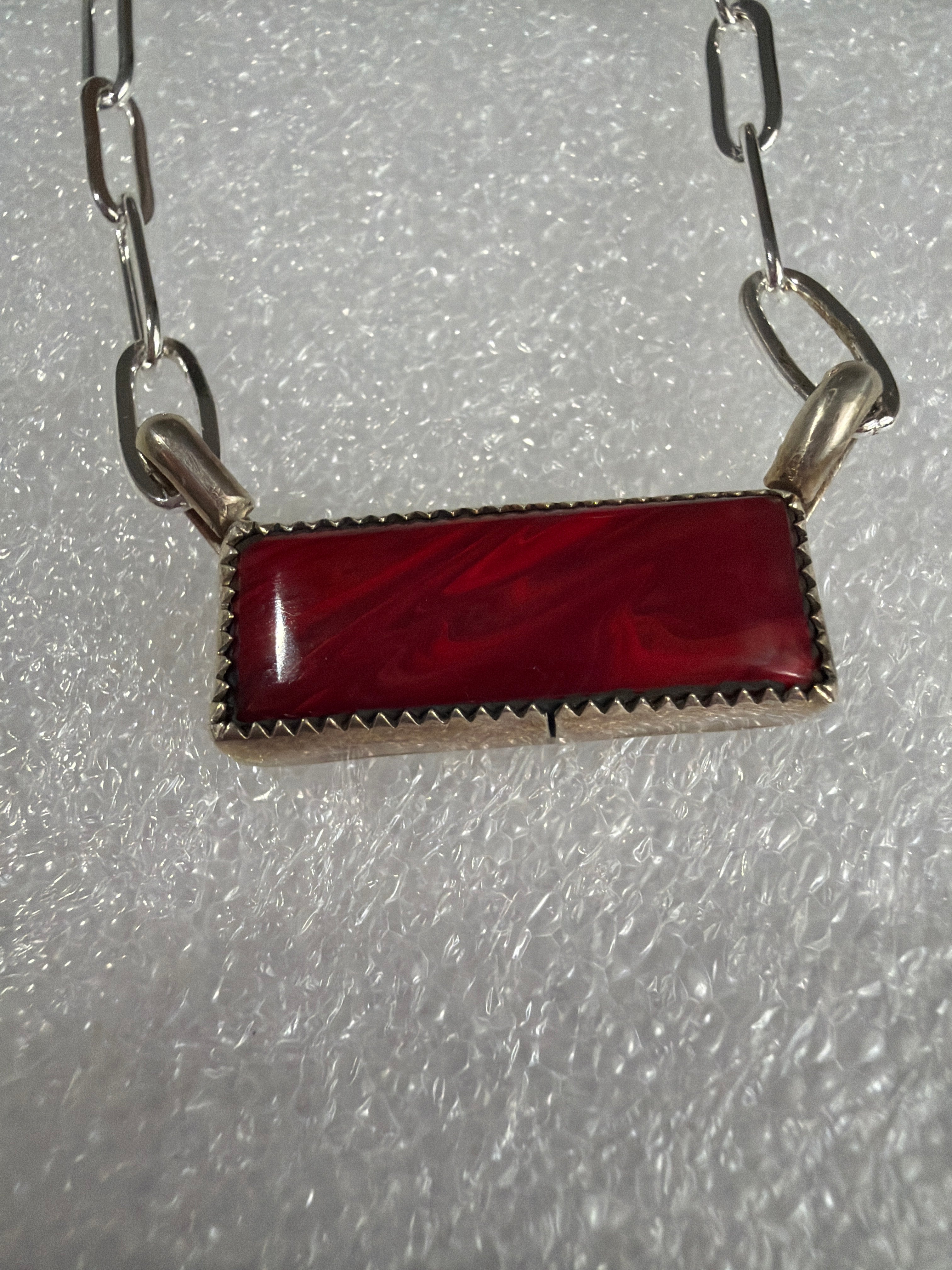 ROSARITA BAR PAPERCLIP NECKLACE