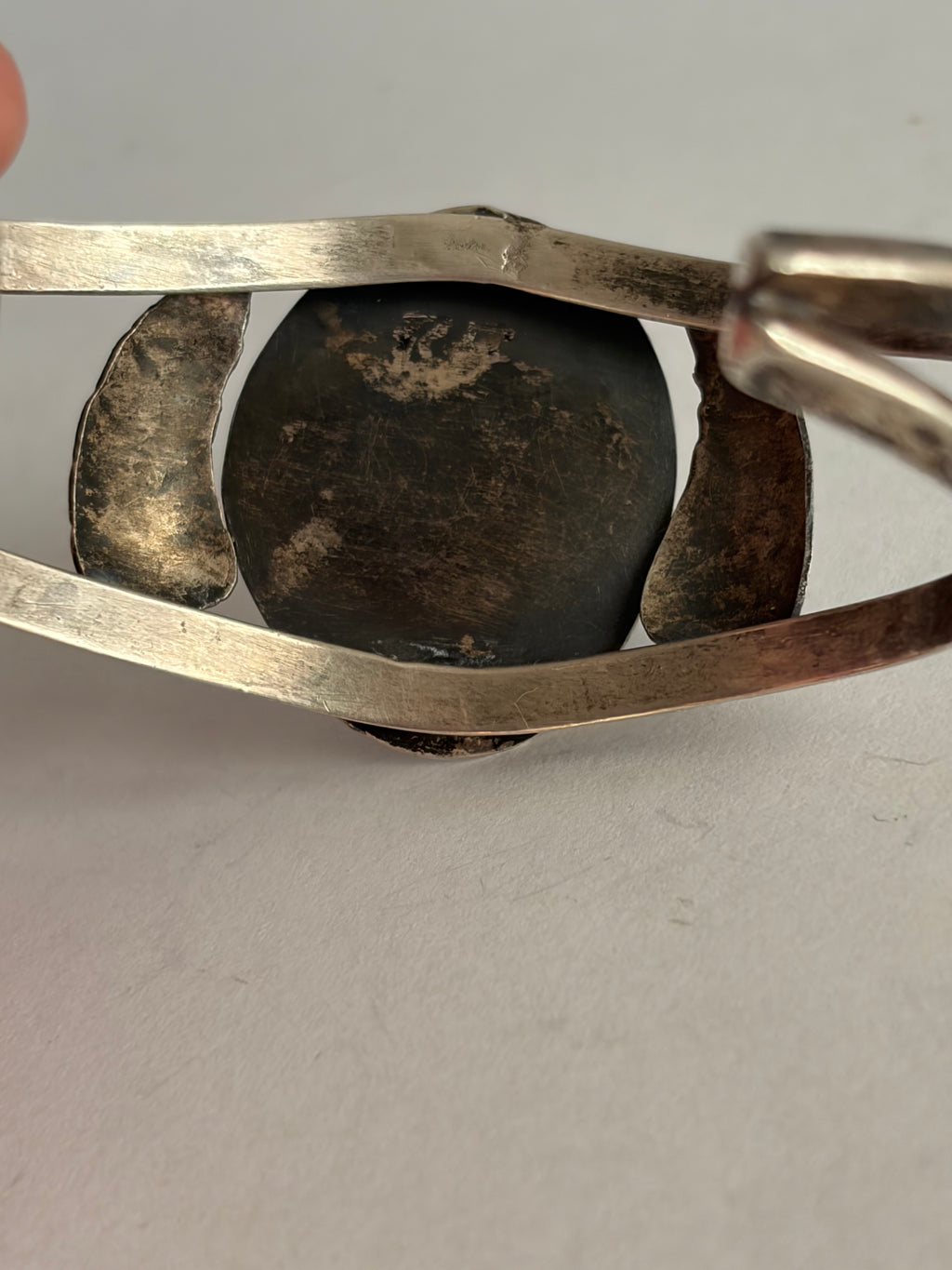 VINTAGE CARVED TURQUOISE CUFF