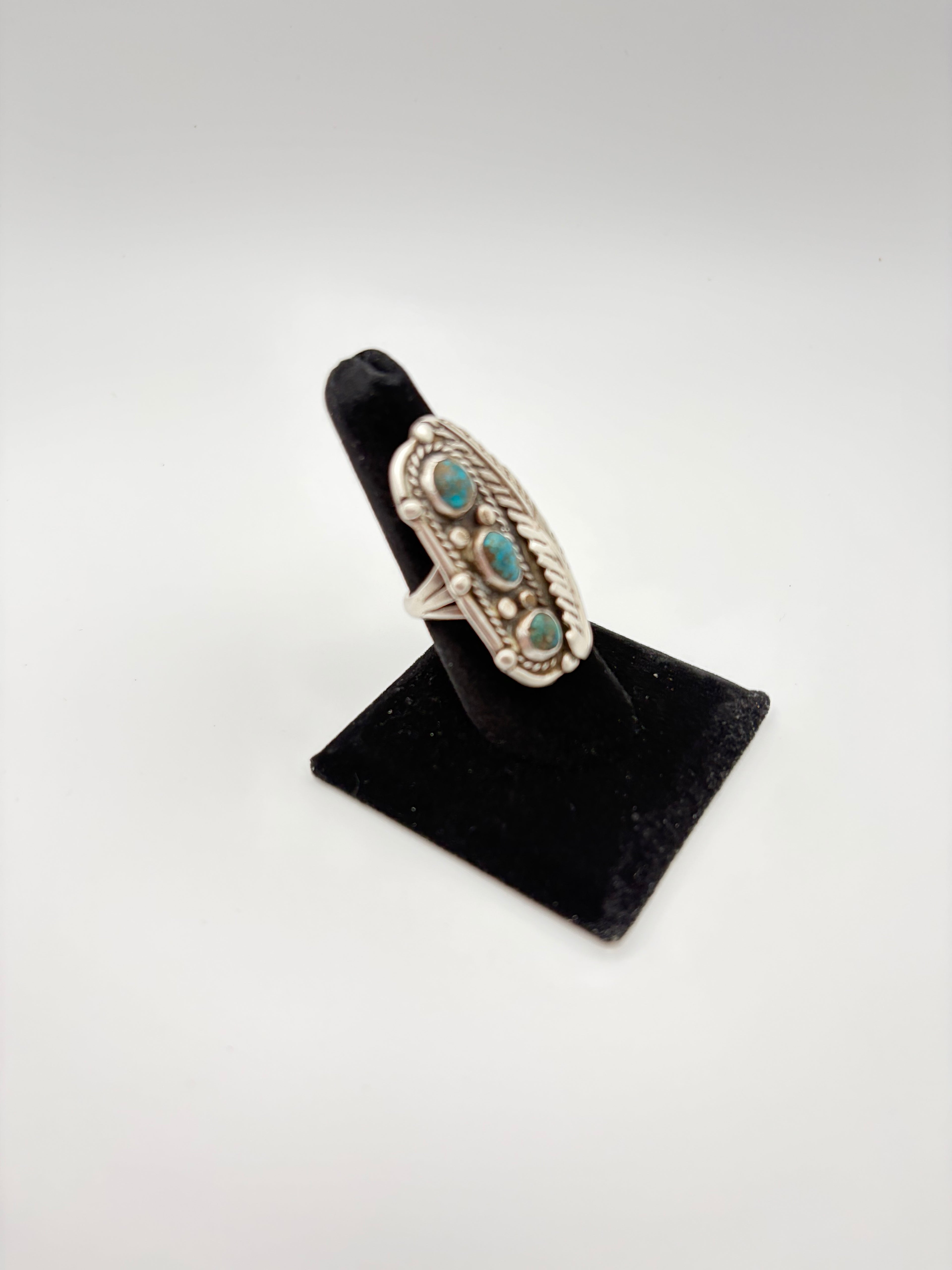 VTG TRIPLE TURQUOISE RING