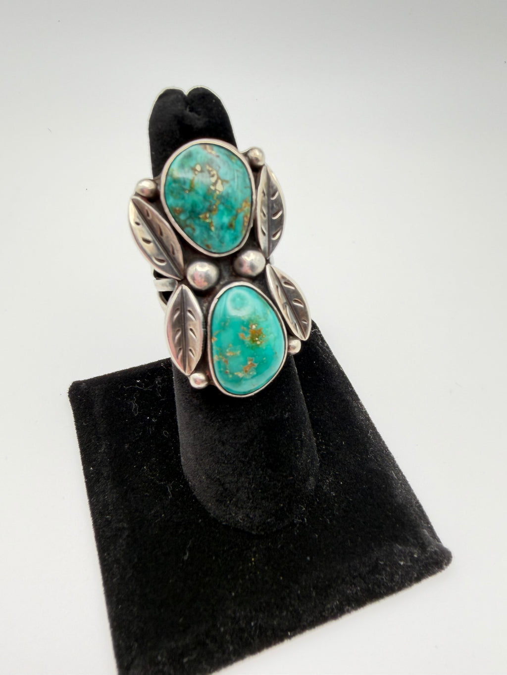 VTG ROYSTON TURQUOISE 2 STONE RING